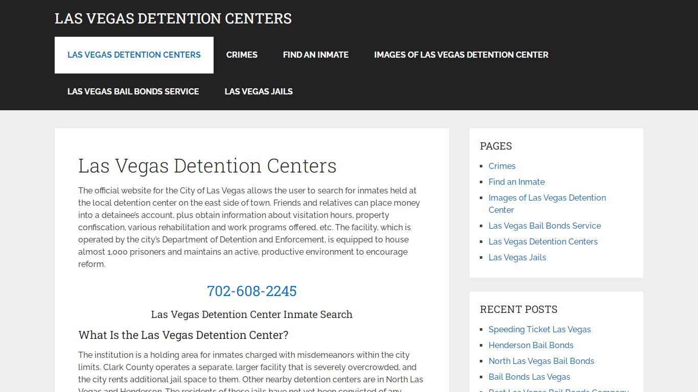 Las Vegas Detention Centers - Las Vegas Detention Centers