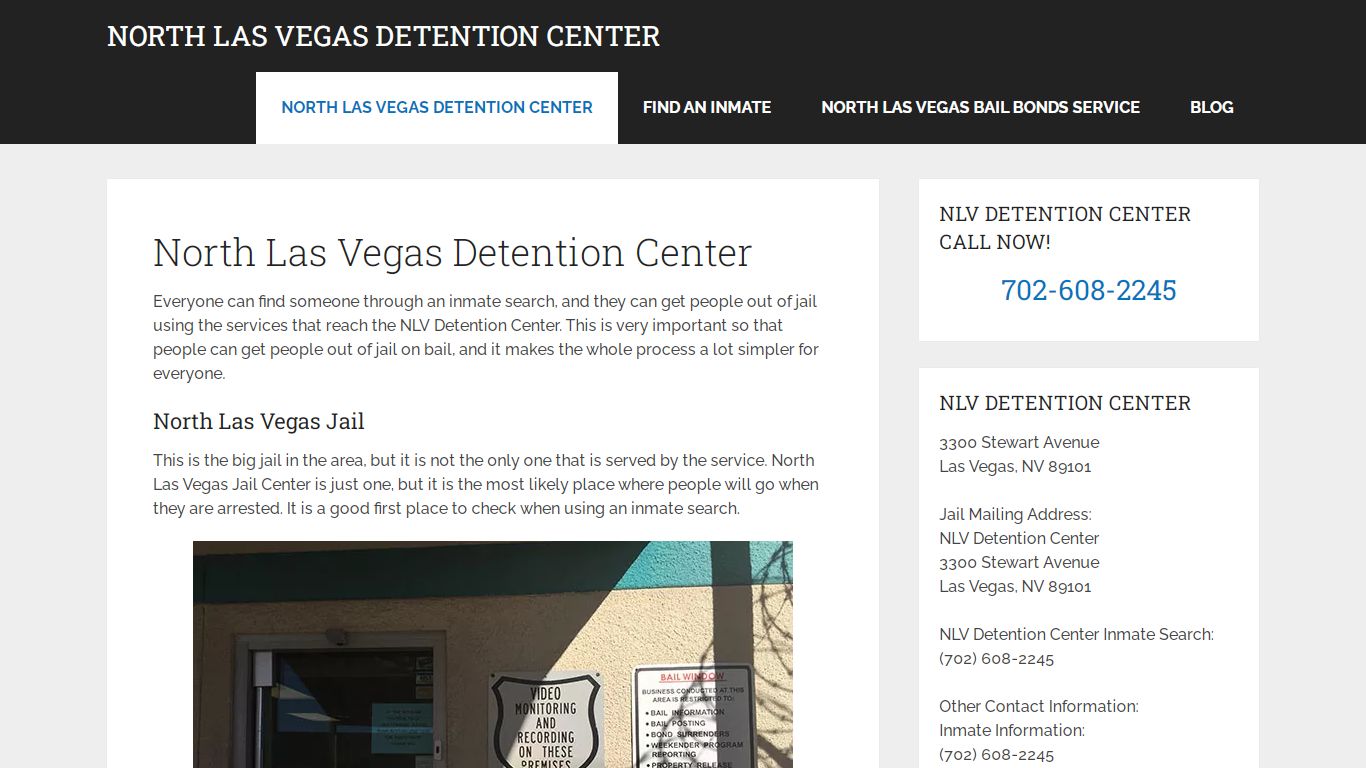 North Las Vegas Detention Center | North Las Vegas Jail Inmate Search